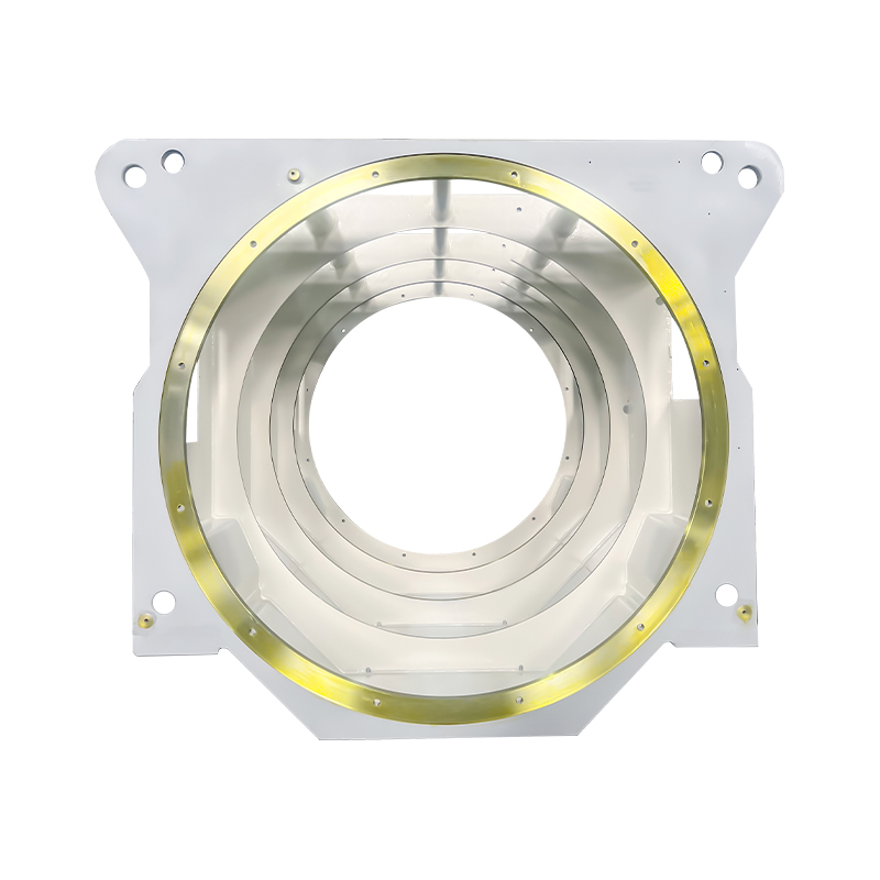 Cilindrisch motorframe met vierkante basis