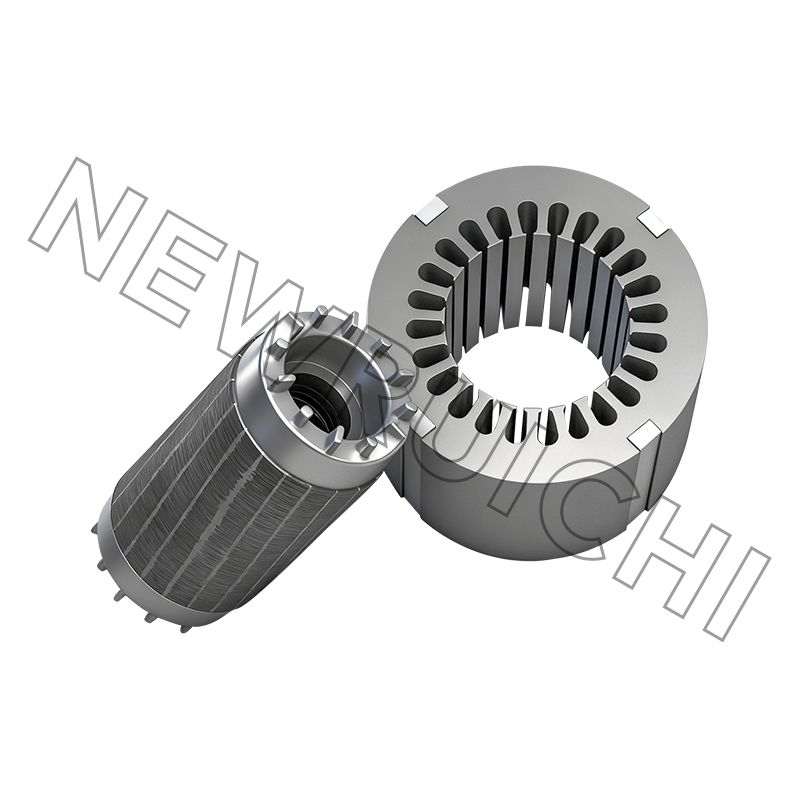 AC-motorstator en rotorkernconstructie